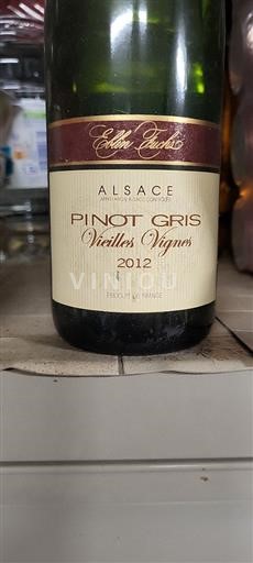 Alsace Pinot grigio Eblin-Fuchs Vieilles Vignes 2012