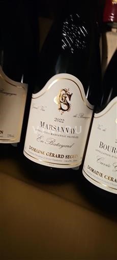 Burgundi Marsannay Domaine Gérard Seguin En Bataillard 2022