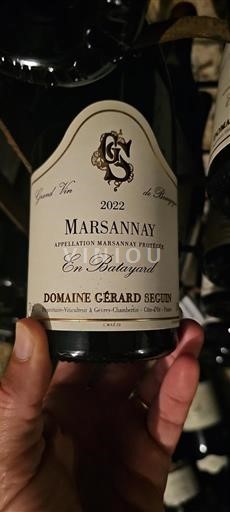 Borgonha Marsannay Domaine Gérard Seguin En Bataillard 2022