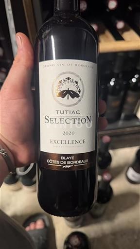 Bordeaux Blaye-Côtes-de-Bordeaux Tutiac Sélection 2020