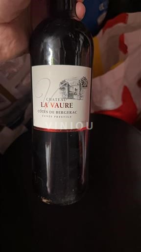 Sydväst Côtes-de-bergerac Château La Vaure Prestige 2015