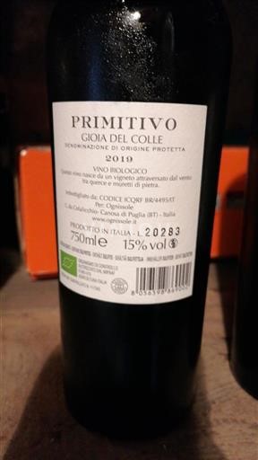 Apulia Gioia del Colle Ognissole 2019
