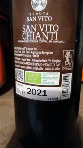 Toscana Chianti Tenuta San Vito San Vito 2021