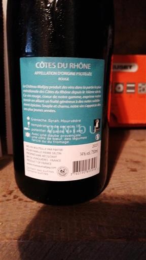 Rhônen laakso Côtes-du-rhône Château Malijay 2021