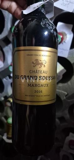 Bordeaux Margaux Château Grand Soussans 2016