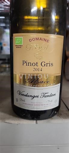 Alsace Pinot Grigio Vendanges Tardives Domaine Engel 2014