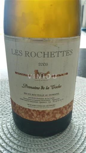 Loiredalen Muscadet-Côtes-de-Grand-Lieu Domaine La Coche Les Rochettes 2003