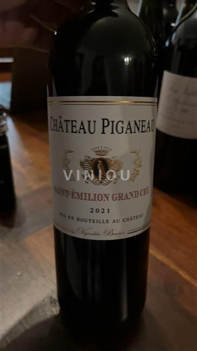 Bordeaux Saint-Émilion Grand Cru Grand Cru Château Piganeau 2021