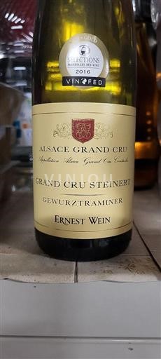 Alsace Alsace Grand Cru Grand Cru Ernest Wein Grand Cru Steinert Gewurztraminer 2014