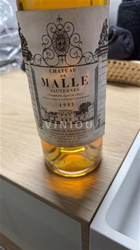 Bordéus Sauternes Grand Cru Château Malle 1983