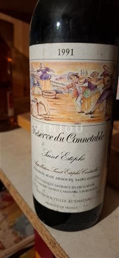 Bordeaux Saint-Estèphe Réserve du Connétable 1991