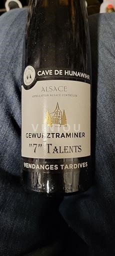 Elsass Gewürztraminer Vendanges Tardives Cave de Hunawihr Gewurztraminer "7" Talents 2020