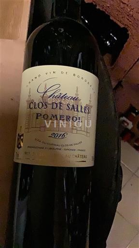 Bordeaux Pomerol Château Clos de Salles 2016