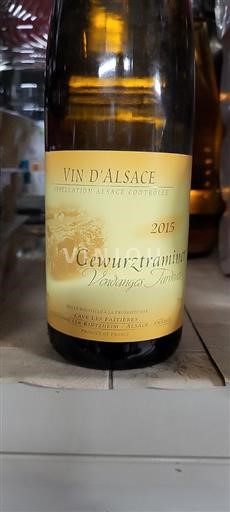 Elsass Gewürztraminer Vendanges Tardives Cave Les Faîtières Gewurztraminer Vendanges Tardives 2015