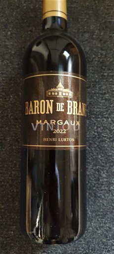 Bordeaux Margaux Baron de Brane 2022