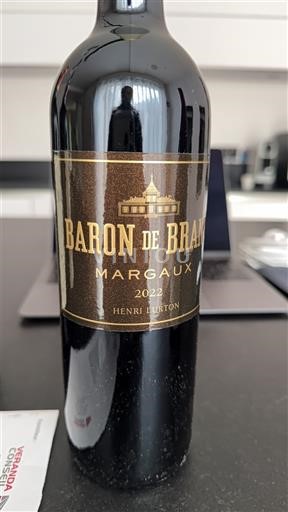 Bordeaux Margaux Baron de Brane 2022