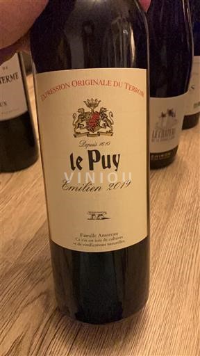 Bordeaux Francs-côtes-de-bordeaux Le Puy Emilien 2019