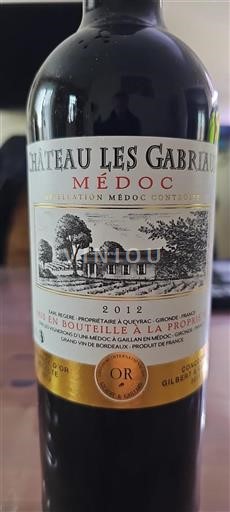 Bordeaux Médoc Château Les Gabriaux 2012