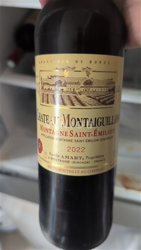 Bordoja Montagne-saint-émilion Château Montaiguillon 2022