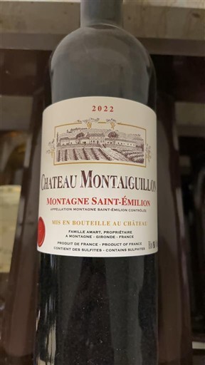 Bordoja Montagne-saint-émilion Château Montaiguillon 2022