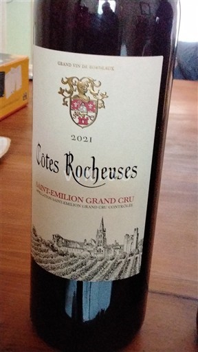 Bordeaux Saint-Émilion Grand Cru Grand Cru Côtes Rocheuses 2021