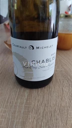 Burgundija Chablis Courault Michelet La Croix Saint-Augustin 2023