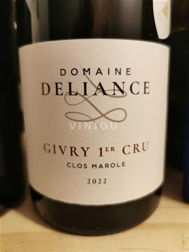 Burgundsko Givry Premier Cru Domaine Deliance Clos Marole 2022