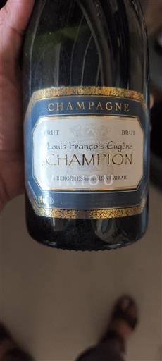 Champaña Champán Louis François Eugène Champion Sin añada