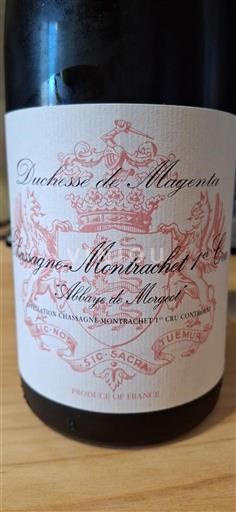 Burgundija Chassagne-Montrachet Premier Cru Duchesse de Magenta Abbaye de Morgeot Neleten.