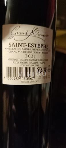 Bordeaux Saint-Estèphe Grand Moment 2021