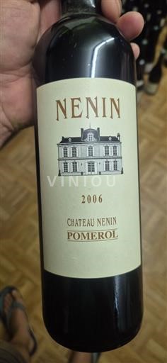 Bordeaux Pomerol Château Nenin 2006