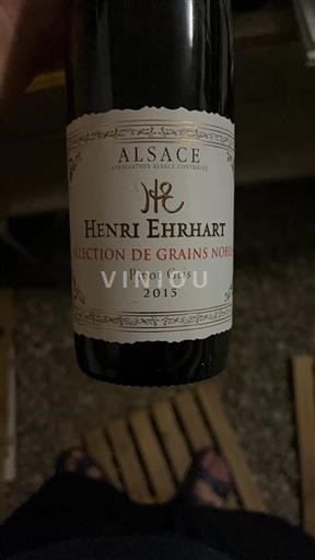 Vin Blanc moelleux Sélection de Grains Nobles Henri Ehrhart 2015 France Alsace Vin de France Sélection de Grains Nobles