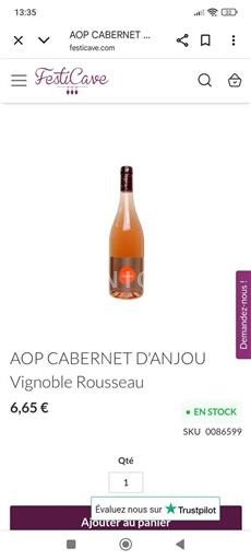 Loirevallei Cabernet d'Anjou Vignoble Rousseau 2024