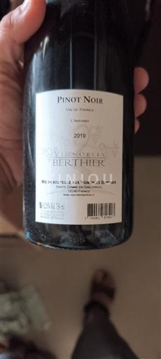 Loiredalen Ospecificerad Vignobles Berthier L'instant 2019