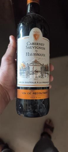 Languedoc-Roussillon Pays d'Oc Haussmann Cabernet Sauvignon 2017