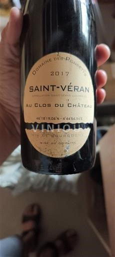 Burgundy Saint-Véran Domaine Des Poncétys Au Clos du Château 2017