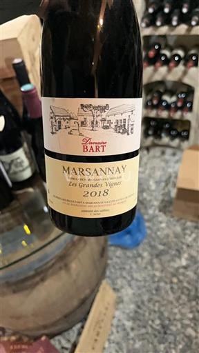 Bourgogne Marsannay Domaine Bart Les Grandes Vignes 2018