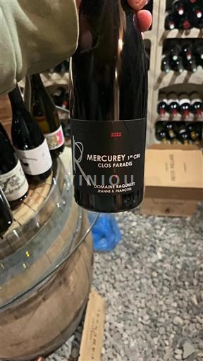 Borgogna Mercurey Premier Cru Domaine Raquillet Clos Paradis 2022