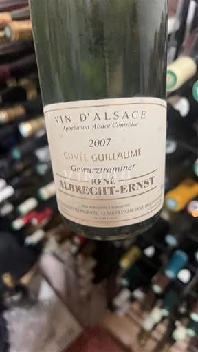 Alsace Not Specified Grand Cru Château René Albrecht-Ernst Guillaume 2007