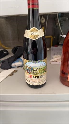 Vin Rouge sec Domaine Philippe Dérénoncourt 2018 France Beaujolais Morgon AOC