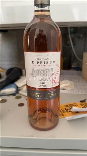 Burdeos Bordeaux Château Le Prieur Passion 2018