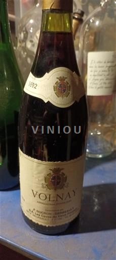 Bourgogne Volnay Domaine F. Ducron-Gerneau 1992