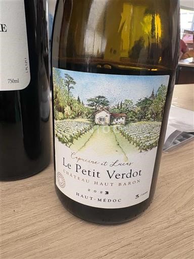 Bordeaux Haut-Médoc Château Haut Baron Le Petit Verdot 2023