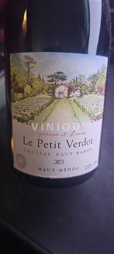 Bordeaux Haut-Médoc Château Haut Baron Le Petit Verdot 2023