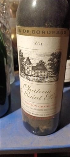 Bordeaux Saint-Émilion Grand Cru Grand Cru Château Saint Pey 1971