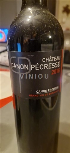 Bordeaux Canon-Fronsac Château Canon Pécresse 2016