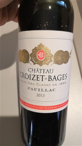 Bordeaux Pauillac Grand Cru Château Croizet-Bages 2013