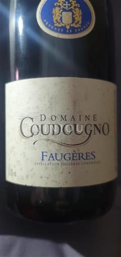 Vin Rouge sec Domaine Coudougnol 2004 France Languedoc Faugères AOC