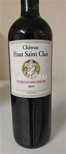 Bordeaux Puisseguin-saint-émilion Château Haut Saint Clair 2019
