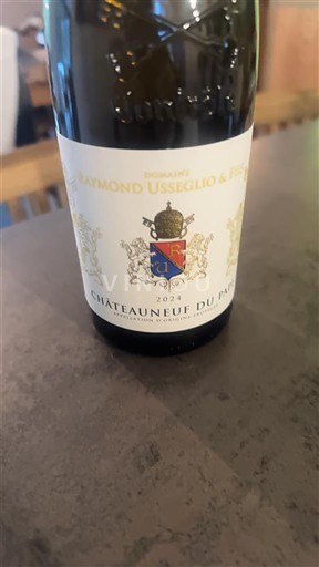 Víno Blanc demi-sec Raymond Usseglio & Fils 2024 Francie Údolí Rhôny Châteauneuf-du-Pape AOC